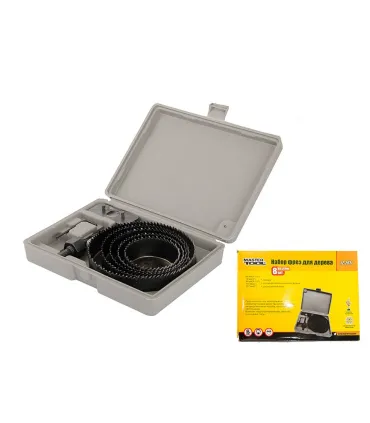 Lochsägen-Set für Holz und Gipskarton MASTERTOOL 8-teilig Ø 64 - 127 mm 12-2571