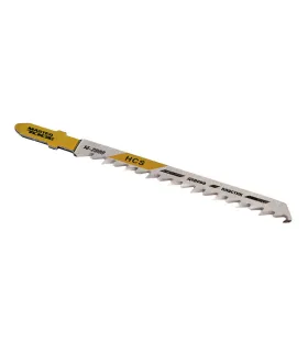 HCS MASTERTOOL T101D Sägeblatt für Stichsäge Holz/Kunststoff, saubere geradlinige Schnitte, 6TPI/100 mm, 5 Stück 14-2809