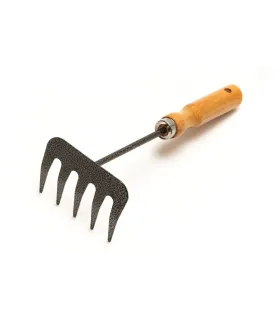 Hrabličky záhradné MASTERTOOL 5 zubov 255*95 mm s drevenou násadou 14-6191