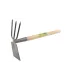 Gartenhacke flach / dreizinkig MASTERTOOL Neptun 380*190*70 mm mit Holzstiel 14-6194