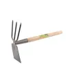 Gartenhacke flach / dreizinkig MASTERTOOL Neptun 380*190*70 mm mit Holzstiel 14-6194