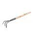 Gartengrubber dreizinkig MASTERTOOL 450*85 mm mit Holzstiel 14-6195