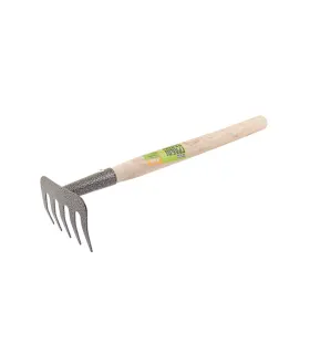 Gartenharke MASTERTOOL 5 Zinken 375*95 mm mit Holzstiel 14-6196