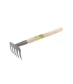 Gartenharke MASTERTOOL 5 Zinken 375*95 mm mit Holzstiel 14-6196