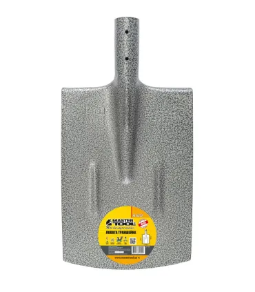Flachschaufel MASTERTOOL 215*300*405 mm Hammerlack ohne Stiel 14-6252