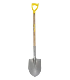 Spitzschaufel MASTERTOOL 205*280*1200 mm Hammerlack mit Holzstiel 14-6268