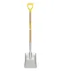 MASTERTOOL Stallschaufel 225*275*1200 mm Hammerlack mit Holzstiel 14-6269