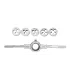 Schneideisen-Set MASTERTOOL M4/M5/M6/M8/M10 mit Schneideisenhalter, 6 Stück 15-0406