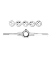 Schneideisen-Set MASTERTOOL M4/M5/M6/M8/M10 mit Schneideisenhalter, 6 Stück 15-0406