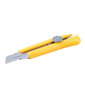 Nôž s odlamovacou čepeľou MASTERTOOL 25 mm, kovové vodidlá, skrutkovacia svorka, magnet 17-0325