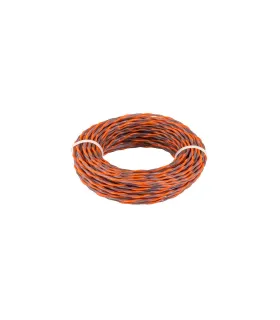 Astschneider-Faden für Rasentrimmer MASTERTOOL SPIRAL geräuschlos 2,40 mm 15 m zweifarbig 19-1624