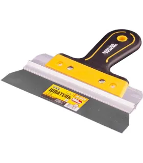Špachtľa nerezová MASTERTOOL AL-PROFI 200*35 mm s dvojzložkovou rukoväťou TPR 19-5220