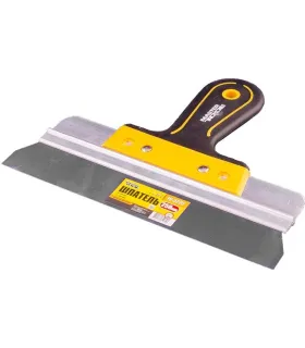 Špachtľa nerezová MASTERTOOL AL-PROFI 250*35 mm s dvojzložkovou rukoväťou TPR 19-5225
