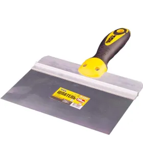 Špachtľa nerezová s bitom MASTERTOOL AL-PROFI 200*85 mm s dvojzložkovou rukoväťou TPR 19-5320