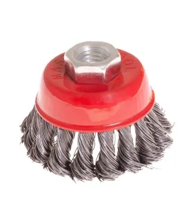 MASTERTOOL Scheibenbürste Drahtkopf - Drahtgeflecht Ø 65 mm М14 19-7006