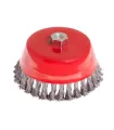 Scheibenbürste MASTERTOOL stirnseitig, gezopfter Draht Ø 150 mm M14 19-7015