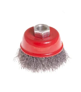 MASTERTOOL Scheibenbürste Drahtkopf - Riffel-Draht Ø 65 mm М14 19-7206