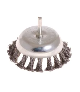 MASTERTOOL Scheibenbürste Drahtkopf für Bohrmaschine - Draht Ø 100 mm 19-7310