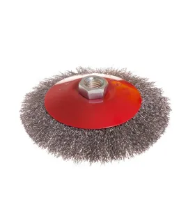 Kefa kotúčová MASTERTOOL drôtená kruhová - ryhovaný drôt Ø 125 mm М14 19-8212