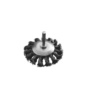 Kefa kotúčová MASTERTOOL drôtená kruhová na vŕtačku - pletený drôt Ø 75 mm 19-9307