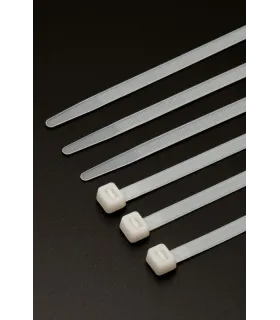 Páska sťahovacia MASTERTOOL na káble, nylon 3, 6*250 mm, biely 100 ks balenie 20-1808
