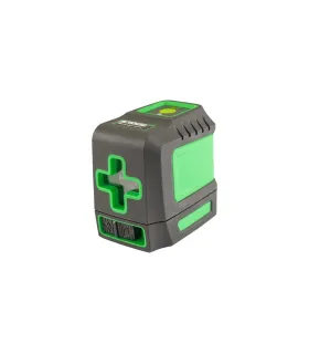 Vodováha laserová MASTERTOOL 30 m ±0, 3 mm/m H110°/V110° ±4° GREEN/510 nm, trieda II IP54 АА*2 textilné puzdro 30-1901
