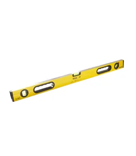 Wasserwaage Aluminium MASTERTOOL PROFI Bau 80 cm 3 Libellen 0,5 mm/m 0,03° Gummiaufhängungen 36-0803