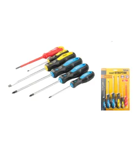 Skrutkovače sada MASTERTOOL 6 ks PH0*75/PH1*100/PH2*125/SL3*75/SL6*125/SL4*100 - 1000V 40-1146