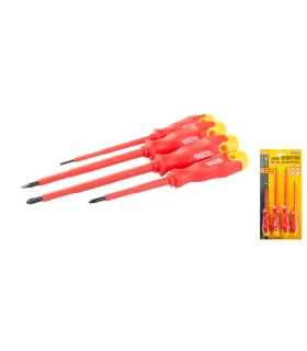 Isolierte Schraubendreher MASTERTOOL 1000V Set 4er-Set PH1*80/PH2*125/SL3*100/SL5.5*125 40-1500