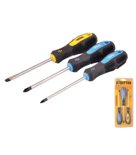 Schraubendreher-Set MASTERTOOL 3er-Set PH1*100/PH2*100/SL5*100 40-1504