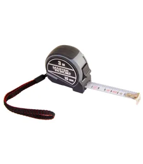 Rollmaßband MASTERTOOL NYLON 3 m*16 mm, mit Schloss und automatischer Rückführung, Autostop 60-3016