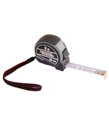 Rollmaßband MASTERTOOL NYLON 3 m*16 mm, mit Arretierung und automatischer Rückführung, Autostopp 60-3016