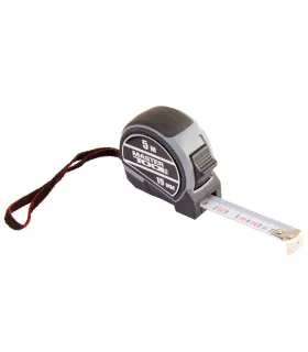 Rollmaßband MASTERTOOL NYLON 5 m*19 mm, mit Schloss und automatischer Rückführung, Autostop 60-5019
