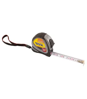 Rollmaßband MASTERTOOL 3m*16 mm, Verriegelung und automatische Rückführung 63-3016