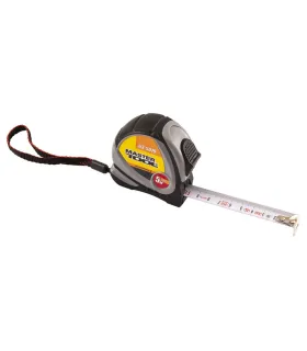 Meter zvinovací MASTERTOOL 5m*19 mm, zámok a automatické zasunutie 63-5019