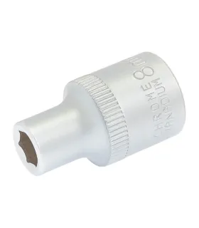 Steckschlüsseleinsatz 6-kant MASTERTOOL 1/2" 8 mm L 40 mm CRV 78-0008