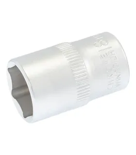 Steckschlüsseleinsatz 6-kant MASTERTOOL 1/2" 18 mm L 40 mm CRV 78-0018