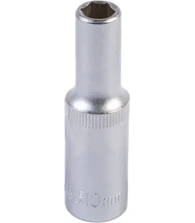 Steckschlüsseleinsatz verlängert 6-kant MASTERTOOL 1/2" 10 mm L 78 mm CRV 78-0510