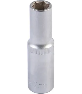 Hlavica nástrčná predĺžená 6-hranná MASTERTOOL 1/2" 12 mm L 78 mm CRV 78-0512
