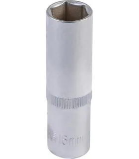 Hlavica nástrčná predĺžená 6-hranná MASTERTOOL 1/2" 16 mm L 78 mm CRV 78-0516