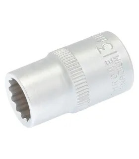 Hlavica nástrčná 12-hranná MASTERTOOL 1/2" 13 mm L 40 мм CRV 78-0613