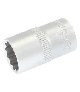 Hlavica nástrčná 12-hranná MASTERTOOL 1/2" 16 mm L 40 мм CRV 78-0616