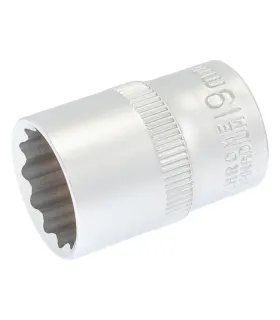 Steckschlüsseleinsatz 12-kant MASTERTOOL 1/2" 19 mm L 40 мм CRV 78-0619