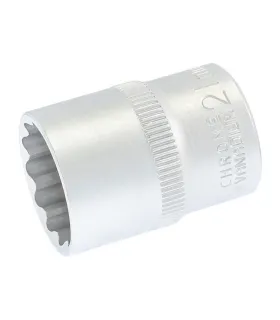 Steckschlüsseleinsatz 12-kant MASTERTOOL 1/2" 21 mm L 40 мм CRV 78-0621