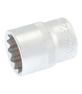 Hlavica nástrčná 12-hranná MASTERTOOL 22 mm L 40 мм CRV 78-0622