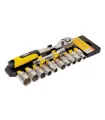 Steckschlüsselsatz MASTERTOOL PROFI 1/2" 10-24 mm CrV, Ratsche 72T, 12-teilig 78-1212