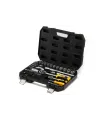 MASTERTOOL Steckschlüsseleinsatz-Set 1/4" - 1/2" CrV Ratsche 72T 72-teilig 78-5072