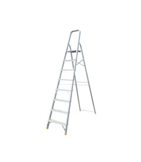 Aluminium-Teleskopleiter MASTERTOOL 8 Stufen, Höhe 1720 mm, Max. 150 kg, 79-1108