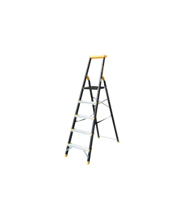 Aluminium-Stufenleiter MASTERTOOL 5 Metallstufen, Höhe 1064 mm, max. 150 kg, 79-1205