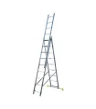 Teleskopischer Aluminium-Leiter MASTERTOOL 3*9 Stufen, Höhe 6200 mm, max. 150 kg, 79-1309